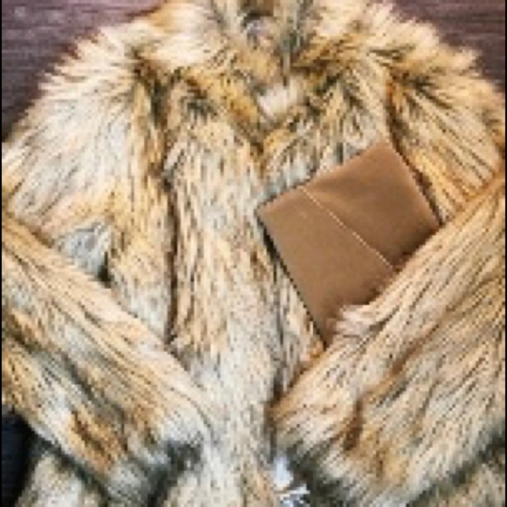 ASOS Curve Jacket in Vintage Faux Fur